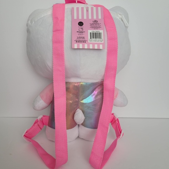 Sanrio Hello Kitty plush doll pink backpack purse New - Picture 4 of 13